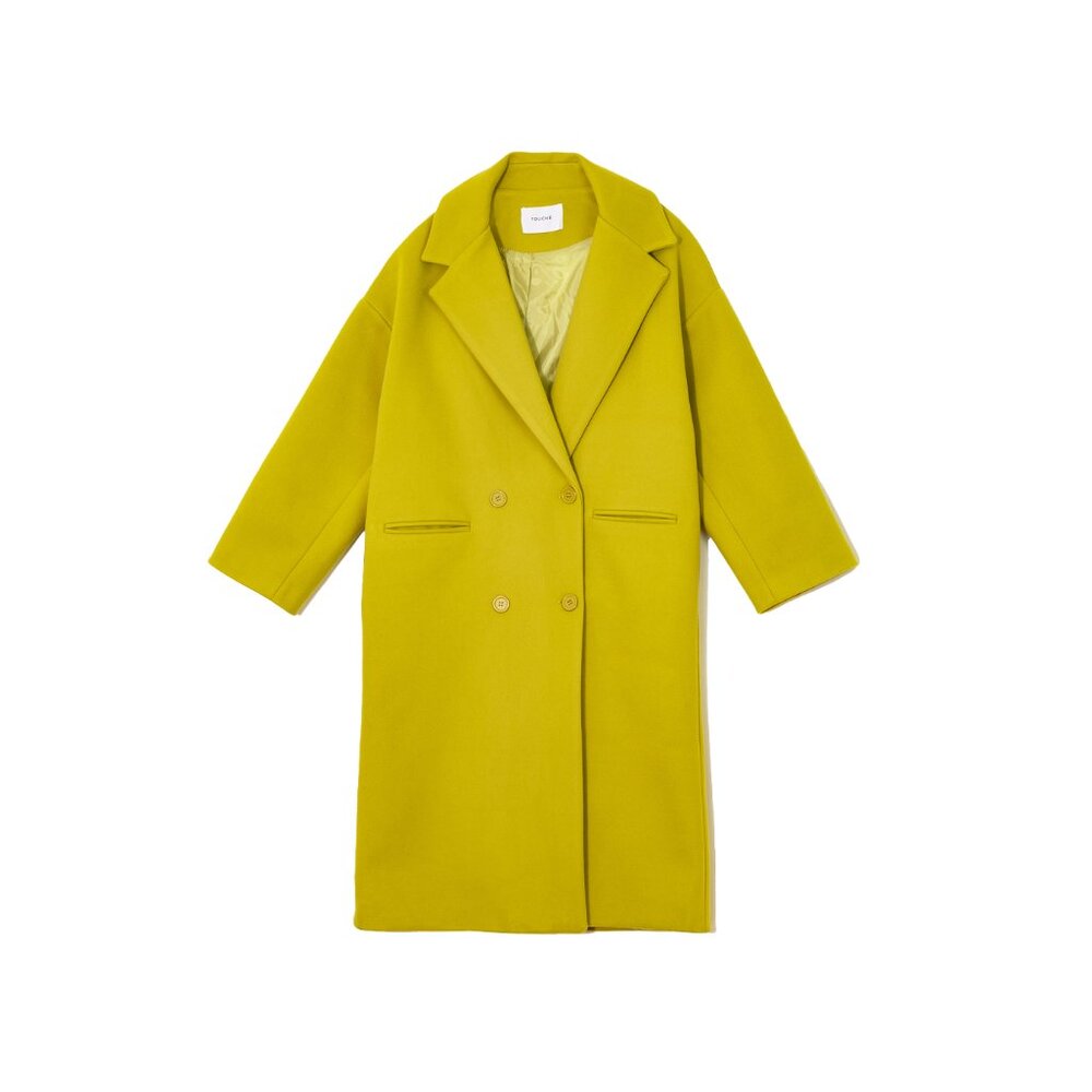 Green Double Breasted Statement Coat - image 4